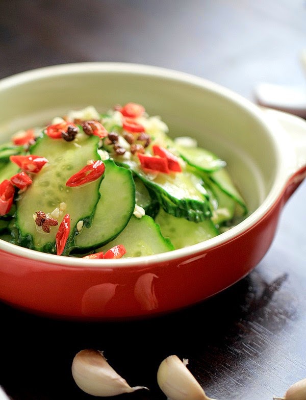 Cách làm salad dưa chuột chua giòn - Nộm dưa chuột 
