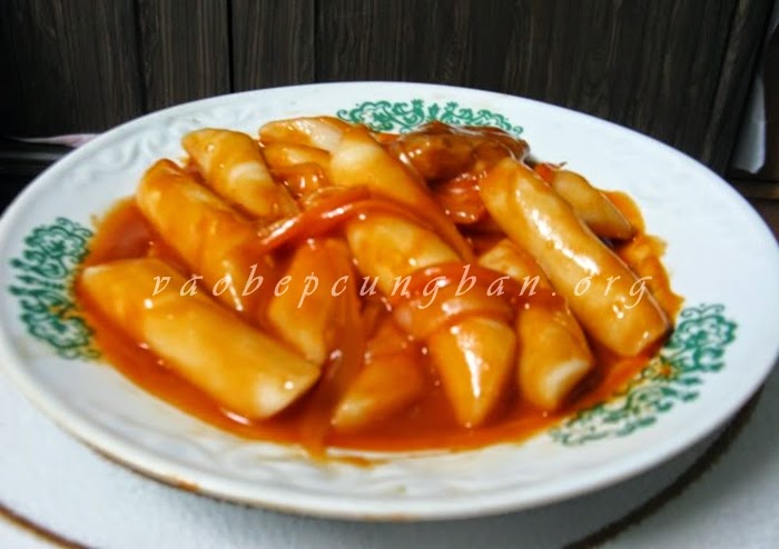 Cách làm Bánh gạo Cay tteokbokki Hàn Quốc