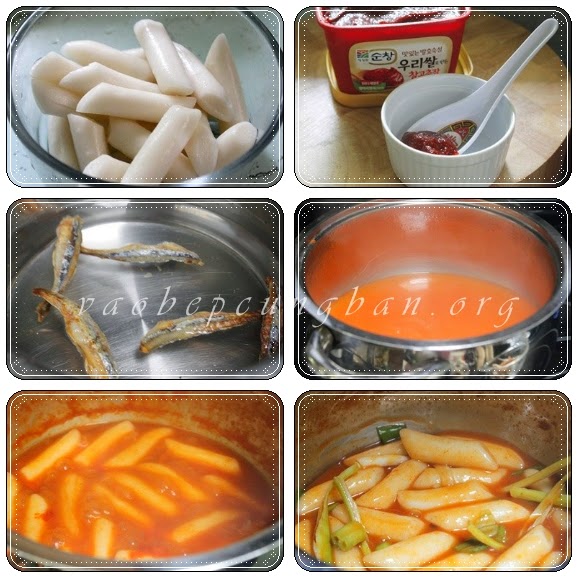 Cách làm Bánh gạo Cay tteokbokki Hàn Quốc 1