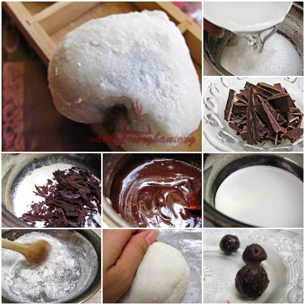 Bánh trung thu dẻo nhân Socola (Chocolate) 1