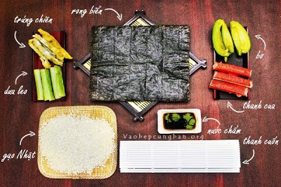 Cách làm sushi đơn giản tại nhà 1