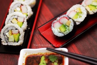 Cách làm sushi đơn giản tại nhà