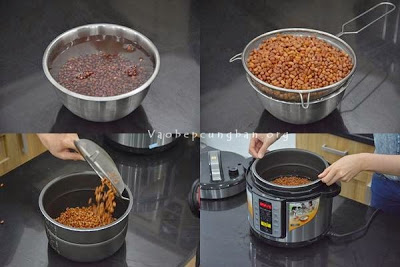 Cách nấu chè đậu đỏ nước cốt dừa 1