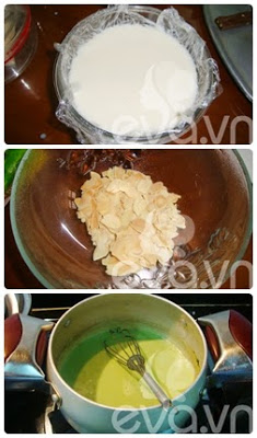 Cách nấu chè khúc bạch Vani - Trà xanh 2